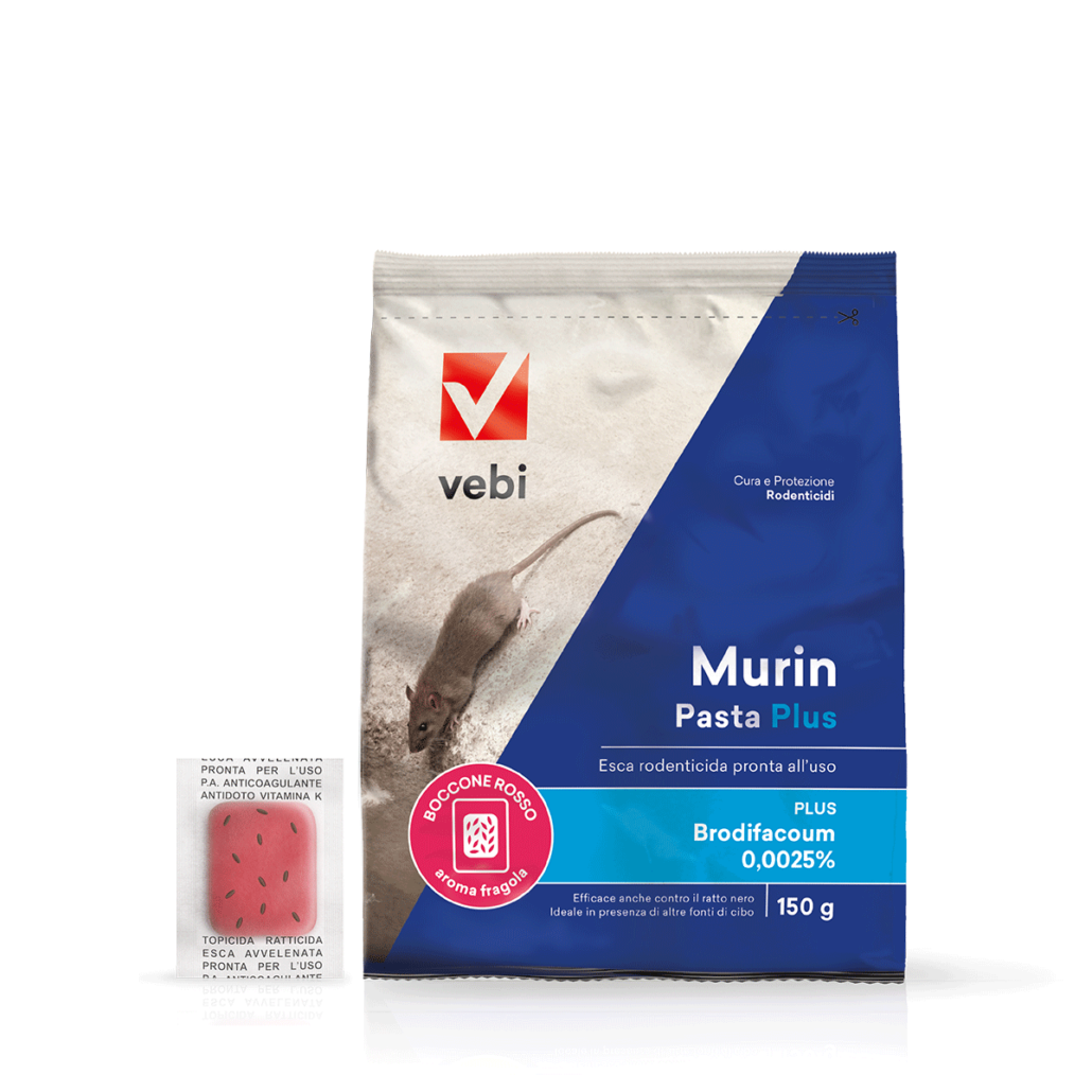 Sacco di esca rodenticida in forma di pasta fresca per topi e ratti