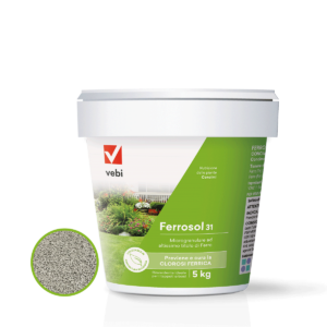 Secchio da 5 kg di concime microgranulare ad altissimo titolo di ferro per la nutrizione delle piante