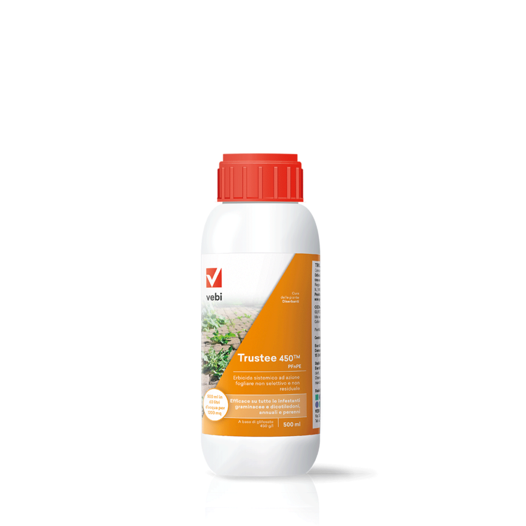 Bottiglia di erbicida contro le foglie