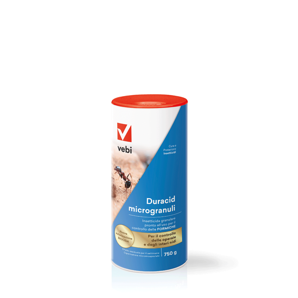 Barattolo spargitore di insetticida in granuli contro le formiche