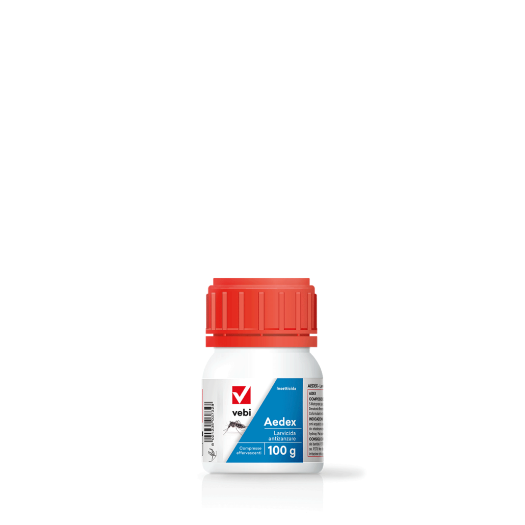 Confezione di larvicida antizanzare in compresse effervescenti contro zanzare