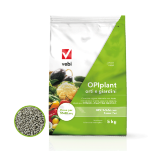 Sacco da 5 kg di concime orgnao-minerale con azoto per la nutrizione delle piante