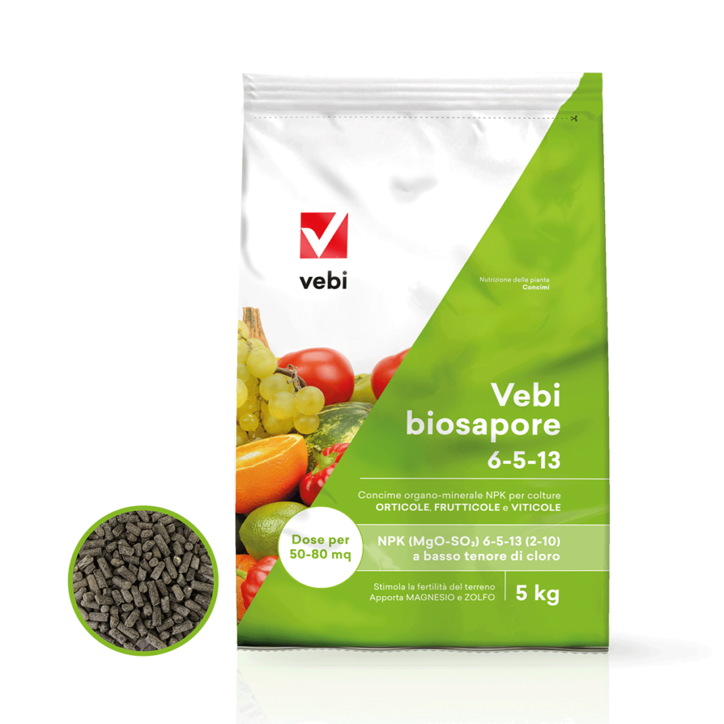 Sacco da 5 kg di concime organo-minerale per le colture orticole, frutticole e viticole