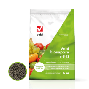Sacco da 5 kg di concime organo-minerale per le colture orticole, frutticole e viticole