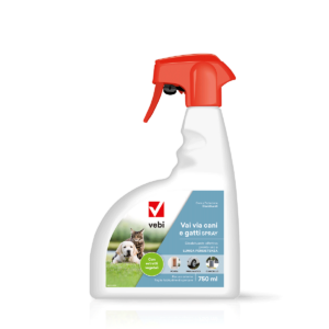 Flacone spray di disabituante olfattivo per cani e gatti a base di estratti naturali