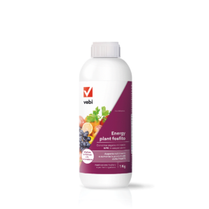 Flacone bianco e viola di concime organico per le colture