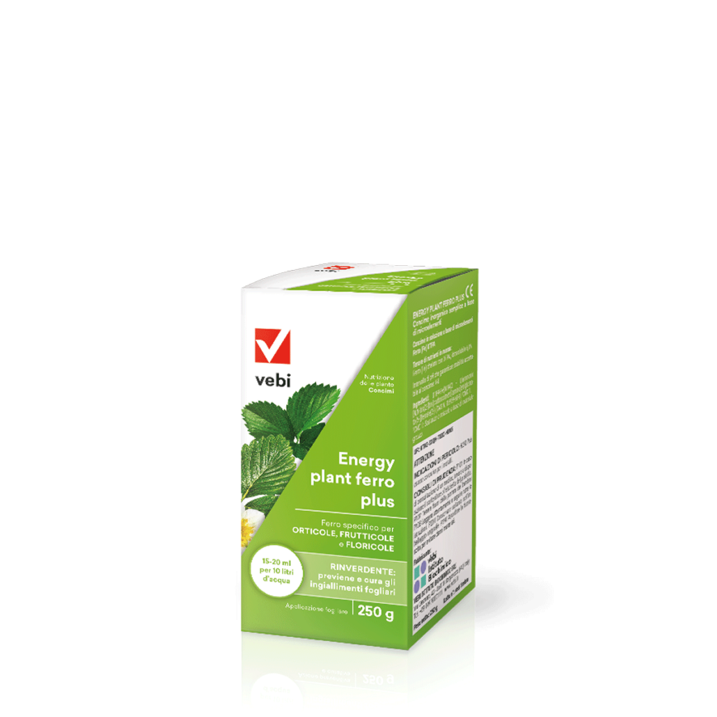 Confezione da 250 g di ferro specifico per prevenire e curare ingiallimenti fogliari