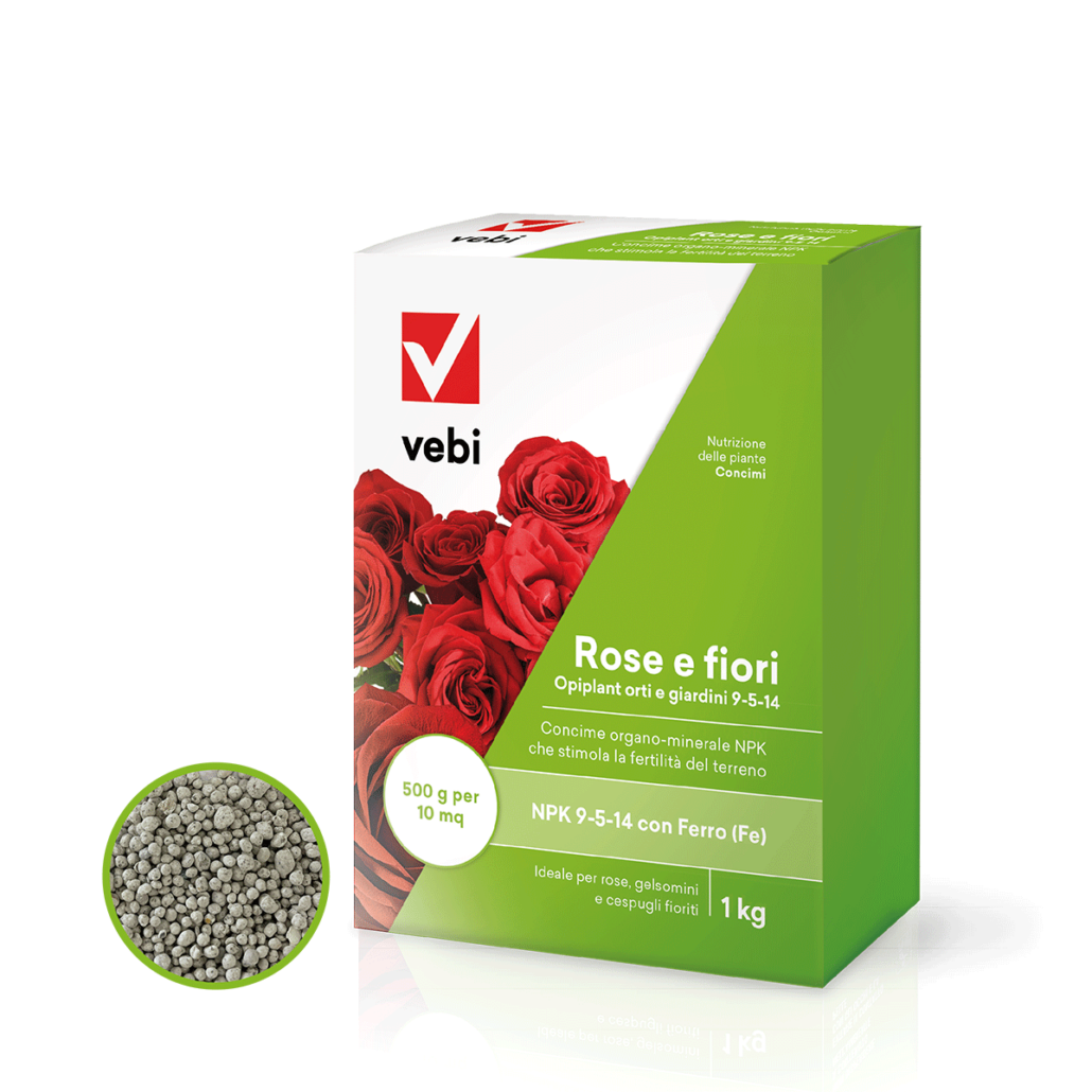 Confezione da 1 kg di concime organi-minerale con azoto per la nutrizione delle piante