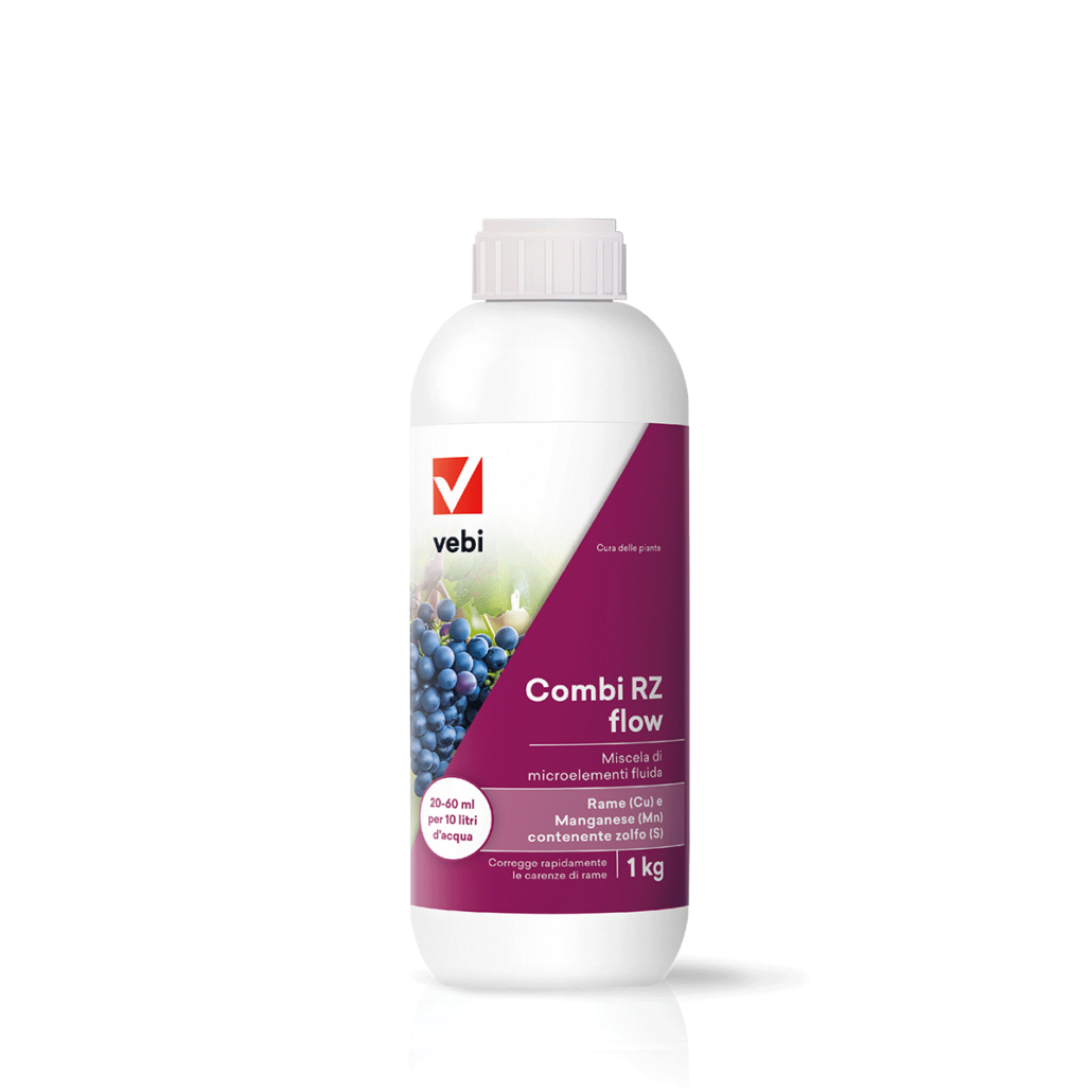 Flacone di concime a base di rame e zolfo per la cura delle piante